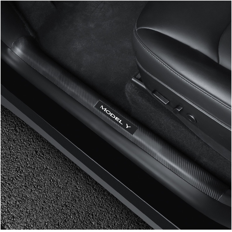 【ส่งจากไทย】Tesla Model 3 Highland/2025 Model Y sill guards ฝาครอบป้องกัน ชายบันไดประตูรถยนต์ กันเปื้อน (แพ็ค 4 ชิ้น) - รูปที่ 7