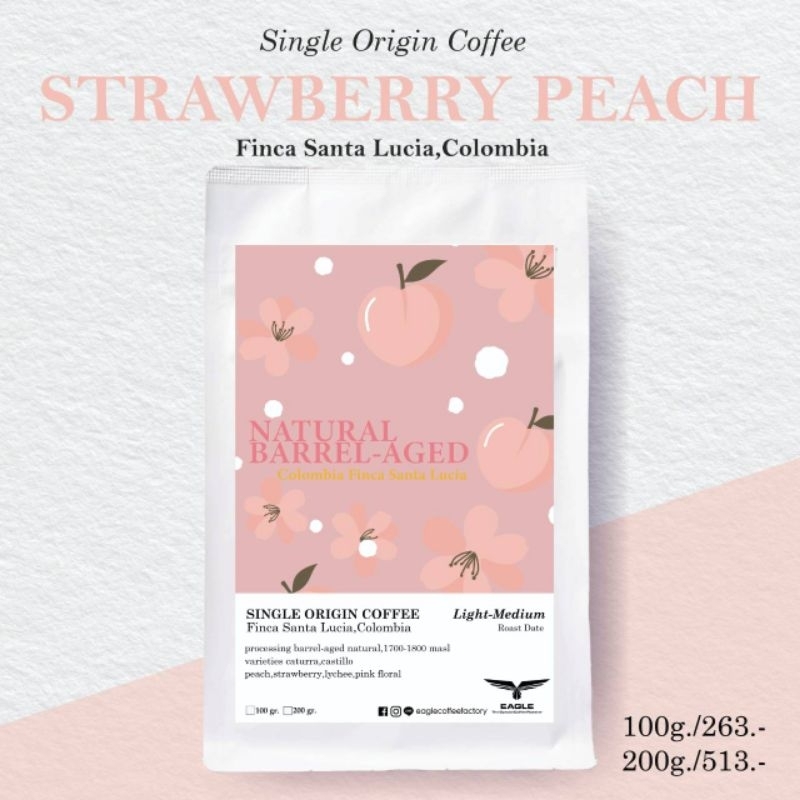 เมล็ดกาแฟคั่ว Colombia Finca Santa Licia Peachy