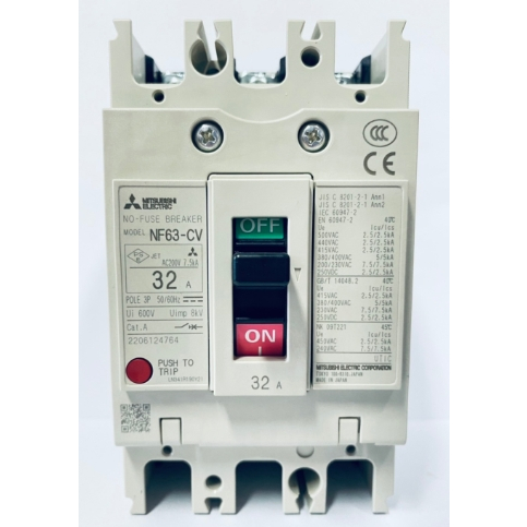 เบรกเกอร์ มิตซูบิชิ MITSUBISHI  รุ่น NF63-CV 3P 32A 40A 50A 63A