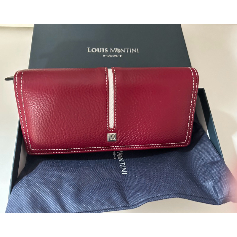กระเป๋าสตางค์ใบยาวLouis Montini แท้💯มือ2 สภาพ 99%