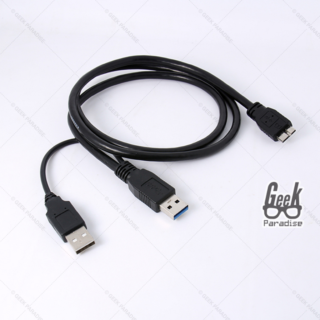 สายต่อ External Harddisk AM-MICRO B USB 3.0 to USB แบบมีสายต่อไฟเลี้ยง USB3.0 5 Gbps สำหรับ External Harddisk