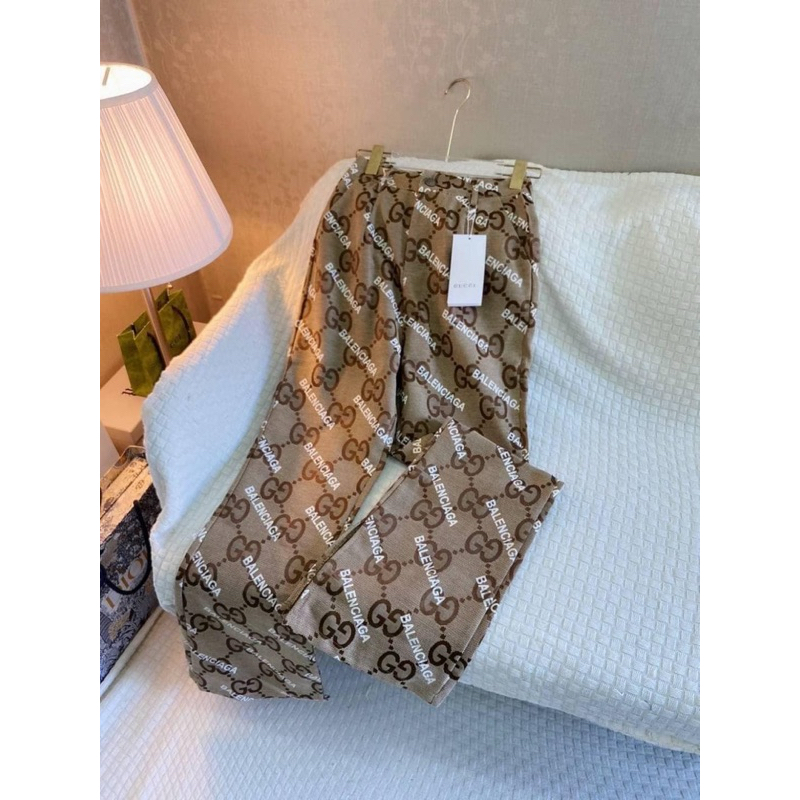 (มือ1) Kimberry store กางเกง ผ้าทอ ไฮเอน L