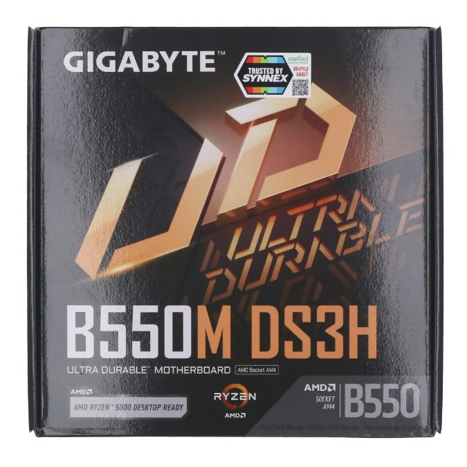MAINBOARD (เมนบอร์ด) GIGABYTE B550M DS3H (REV. 1.7) (DDR4) (SOCKET AM4) (MICRO-ATX)