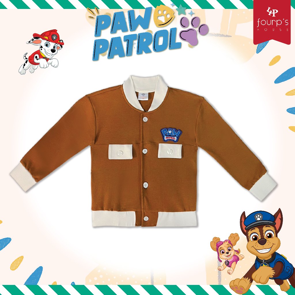 PAW PATROL : PTNYJ2025 เสื้อแจ็คเก็ตเด็กผู้ชายลิขสิทธิ์แท้