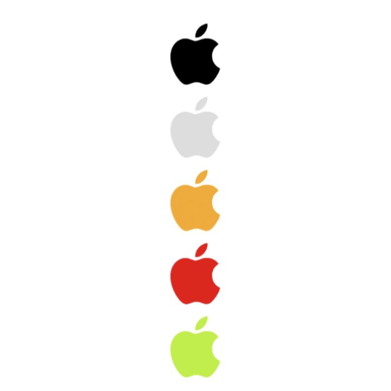 📌สติกเกอร์สะท้อนแสงPVCกันน้ำ #โลโก้ Apple 🍎