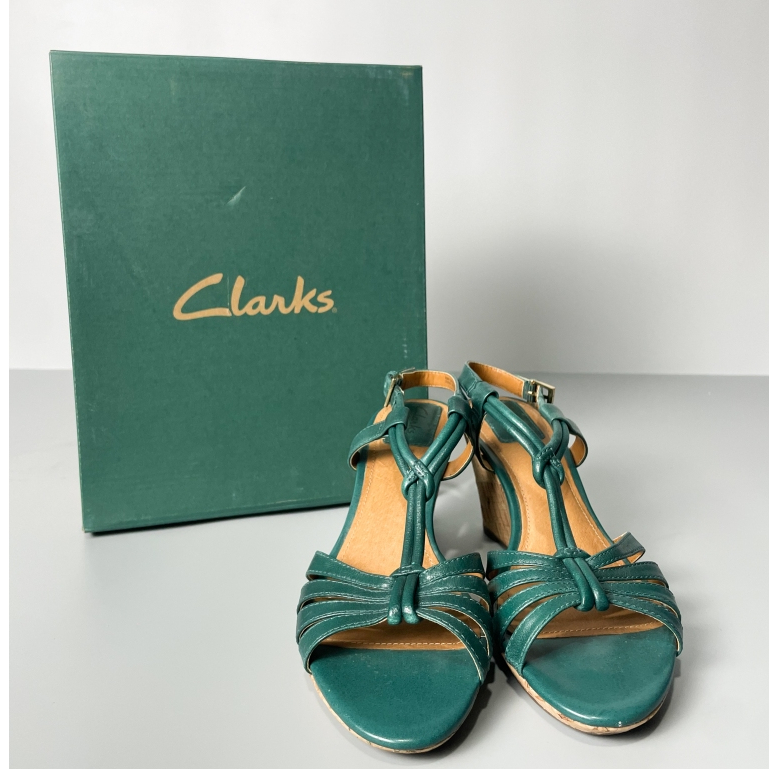 รองเท้า Clarks Bendables Fiddle Scroll Turquoise SIze 7.5M