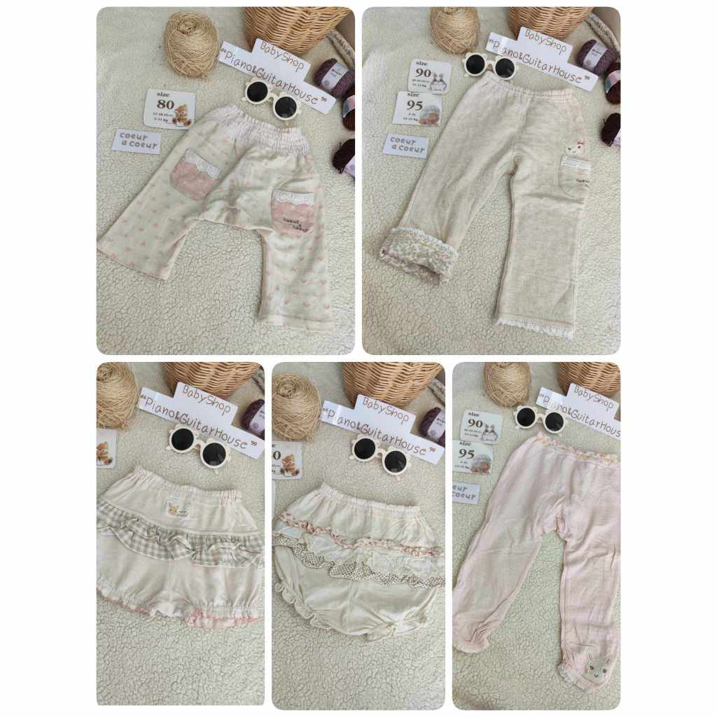 กางเกง+กระโปรงแบรนด์ Coeur a Coeur 𝗨𝗣𝗗𝗔𝗧𝗘!! 13/𝟬8/𝟲𝟴 ส่งต่อเสื้อผ้าลูกสาวแบรนด์ญี่ปุ่นมือสอง ชุดเด็ก