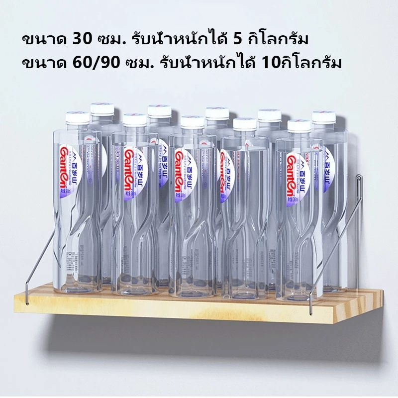 ชั้นวางติดผนัง ไม้แขวนผนัง ไม้ แบบหนา แบบหนา ชั้นวางไม้ หิ้งพระ wifi 3 ขนาด ของแต่งบ้าน มินิมอล ไม่ต้องเจาะ ติดตั้งง่าย thumbnail 7
