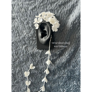 ดอกไม้จิ๋วทัดหูสีขาว