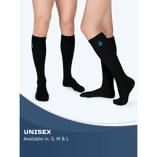 ANOMEO/Travel Blue ถุงเท้าเพื่อสุขภาพ Compression sock ช่วยการไหลเวียนโลหิต พร้อมเพลิดเพลินกับความสบายตลอดวัน