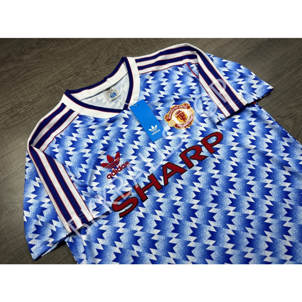[Retro] - เสื้อฟุตบอล ย้อนยุค แมนยู Away เยือน 1990/92 ลายเมเปิ้ล