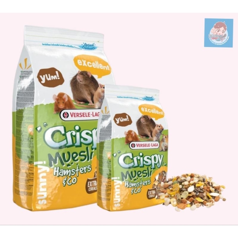Crispy Muesli Hamster อาหารหนูคริสปี้ อาหารสำหรับหนูเฮมสเตอร์ ไจเเอ้นท์