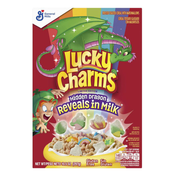 Lucky Charms Cereal with Marshmallows 297g ซีเรียล USA อาหารเช้า ซีเรียล ธัญพืช