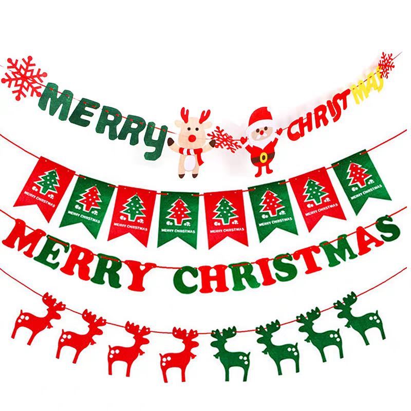 ป้าย Merry Christmas ป้ายกระดาษตกแต่ง มีหลายแบบให้เลือก