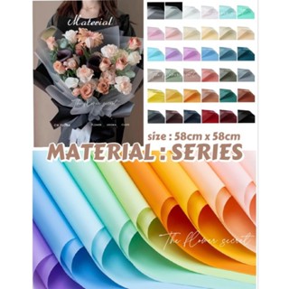 🌷[พร้อมส่ง]กระดาษโปร่งแสง MATRIAL :SERIES  โทนสีพาสเทล กระดา…