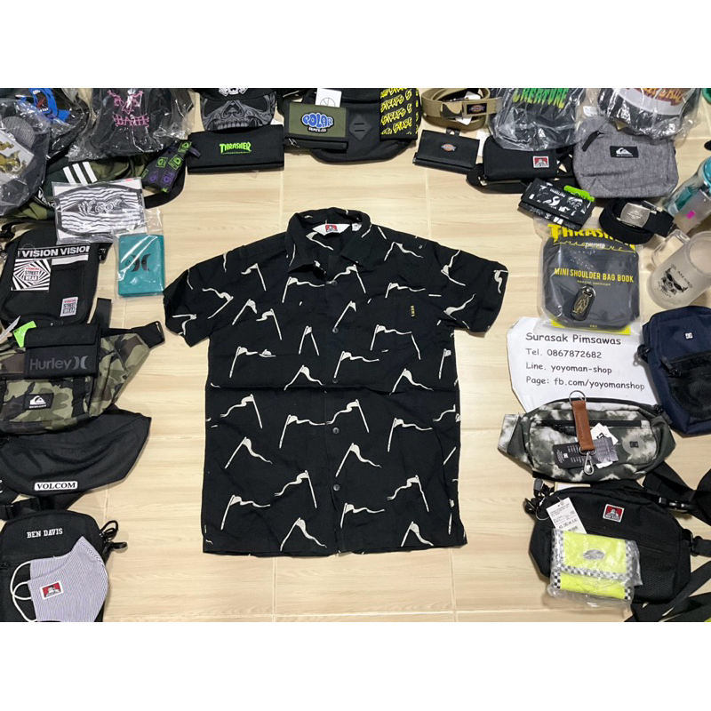 เสื้อเชิ้ต Ben Davis สีเข้ม สภาพดี -Made in Japan- size S