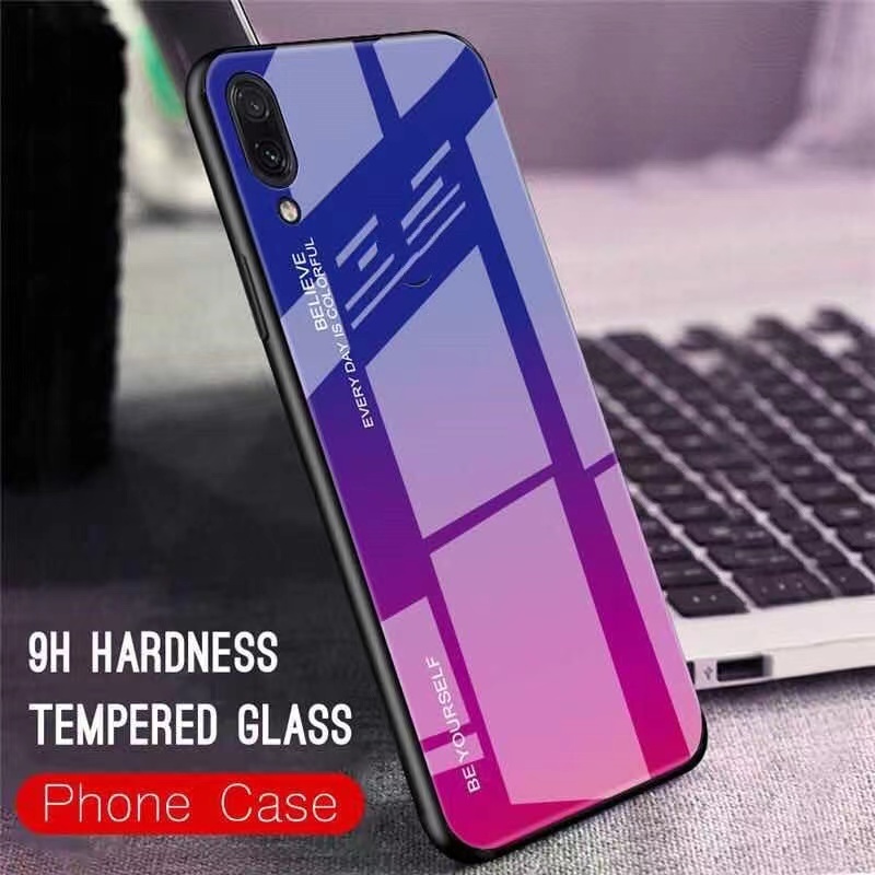 เคสกระจกเงาไล่สี Huawei Y9 2019 Y9s Y6S Y6 2019 Y9prime P30lite Y7a เคสไล่สี  ตรงรุ่น