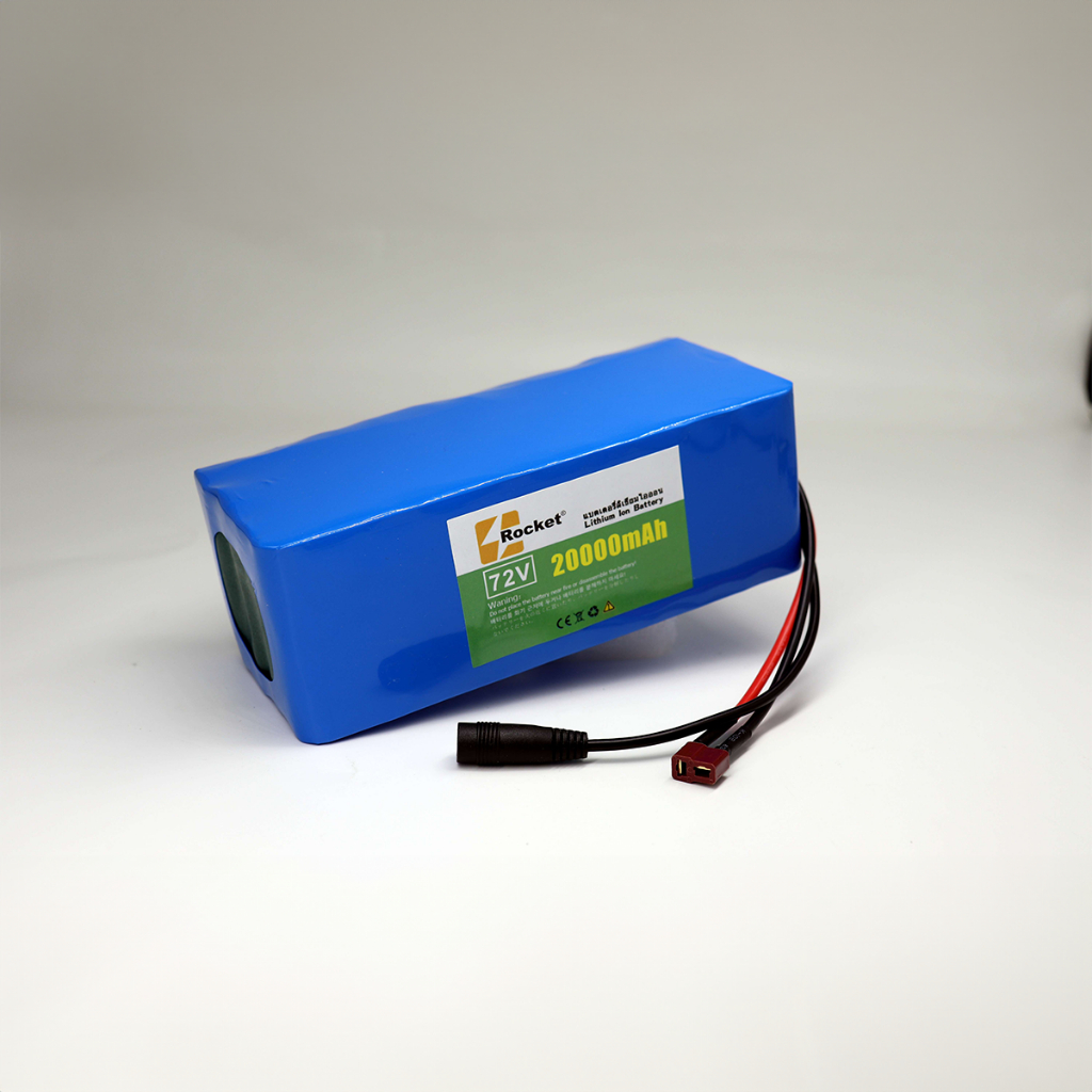 72V แบตเตอรี่ลิเธียมไอออน 20AH  battery แบตเตอรี่ลิเธียมไอออนสำหรับ 84V E-bike ไฟฟ้าจักรยานสกู๊ตเตอร์ ถ่าน 18650