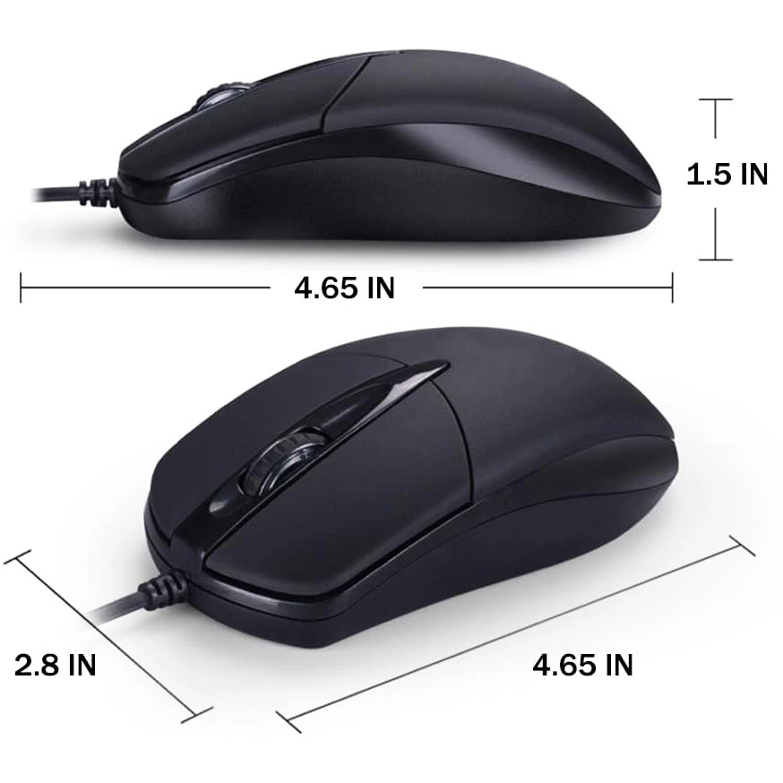 เมาส์มีสาย USB พร้อมไฟ RGB สำหรับคอมพิวเตอร์และโน้ตบุ๊ค thumbnail 7