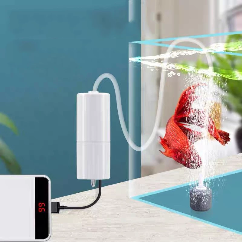 เครื่องปั๊มออกซิเจน ชาร์จ USB ขนาดเล็ก แผงโซลาร์เซลล์ 6W ปั้มออกซิเจน ออกซิเจนตู้ปลา อ๊อกซิเจนปลา สําหรับตู้ปลา ตกปลา