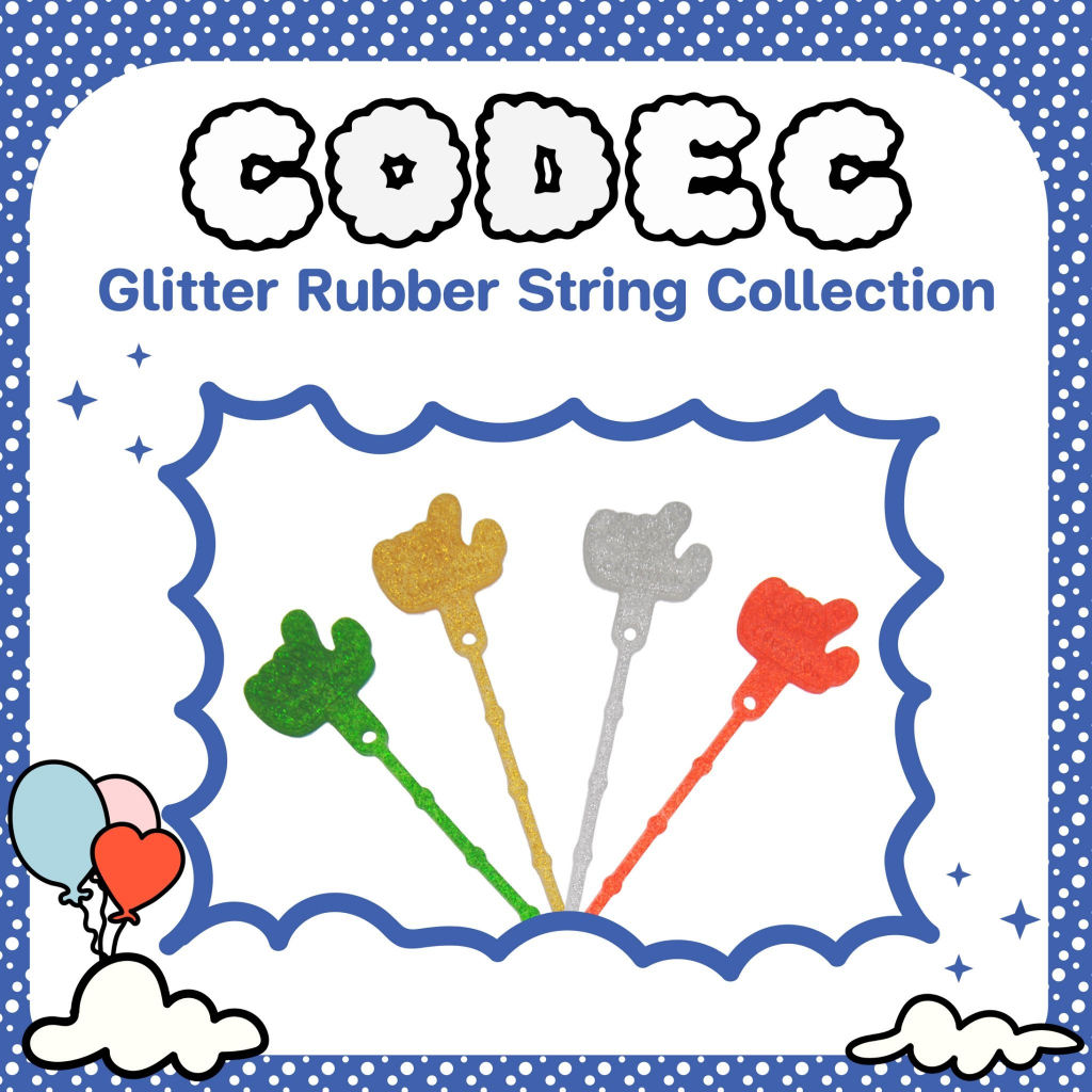 CODEC CREATION GLITTER RUBBER-STRING