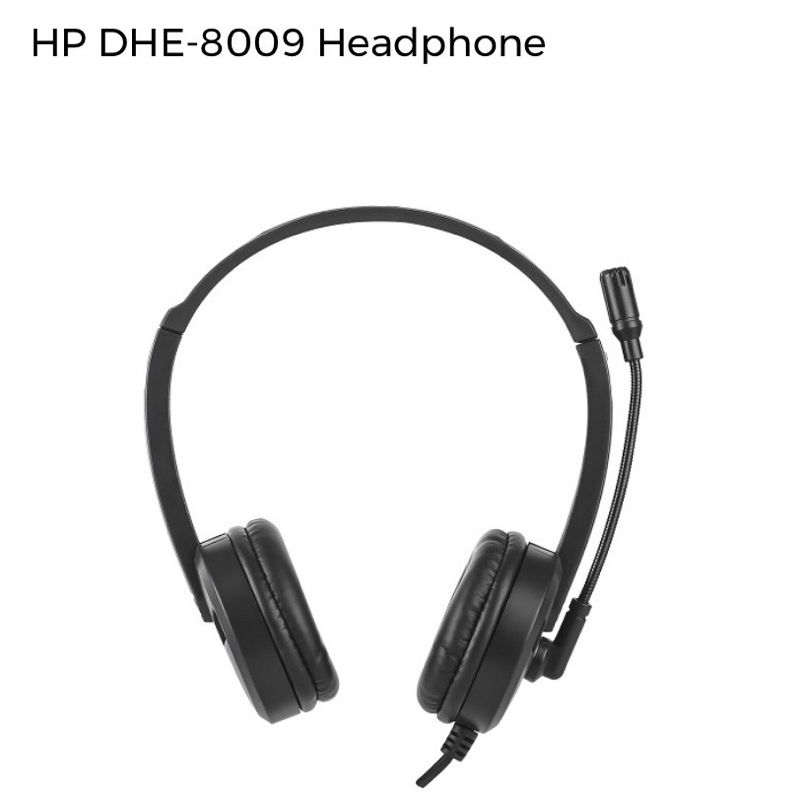 Headset for Call Center HP DHE-8009 head phone มีไมด์ แจ๊กเดี่ยว