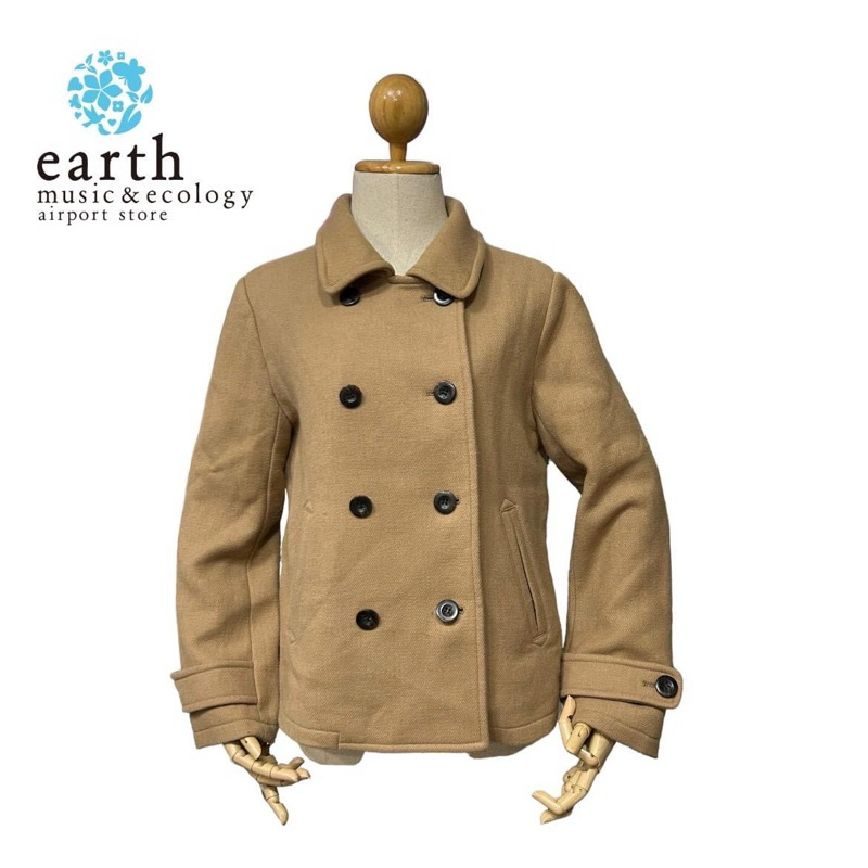 เสื้อโค๊ท earth music & ecology sweena label brown coat แท้