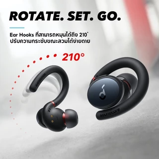 Soundcore Sport X10 หูฟังบลูทูธออกกำลังกาย Sport Earbuds,Deep Bass, IPX7 หูฟังใส่สบายกระชับพอดี