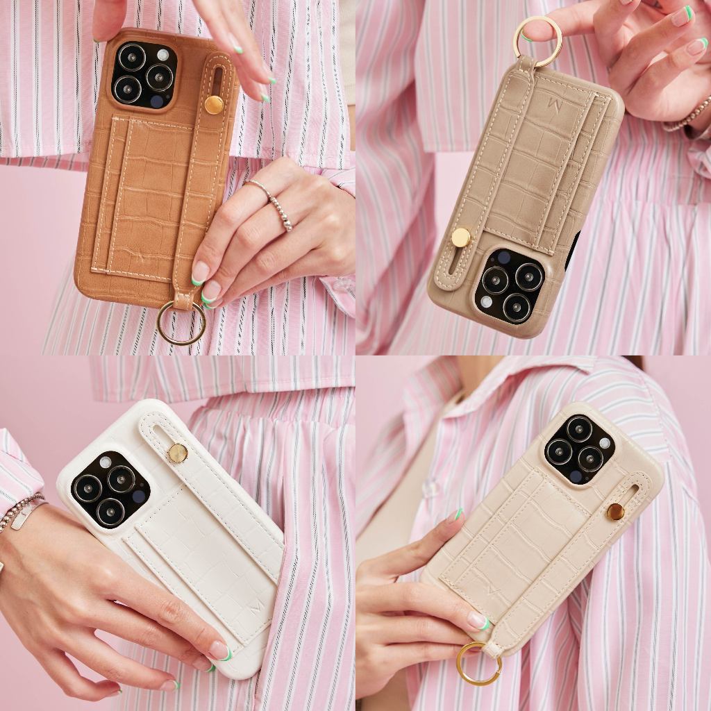(15 series)MUSE Hand Strap Card Holder Phone Case EARTH Tone