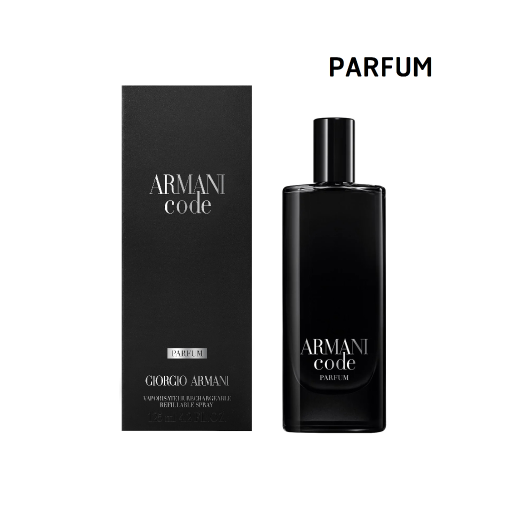 (15 ML - Parfum)  Giorgio Armani Code Parfum 15  ML กล่องซีล ป้ายไทย