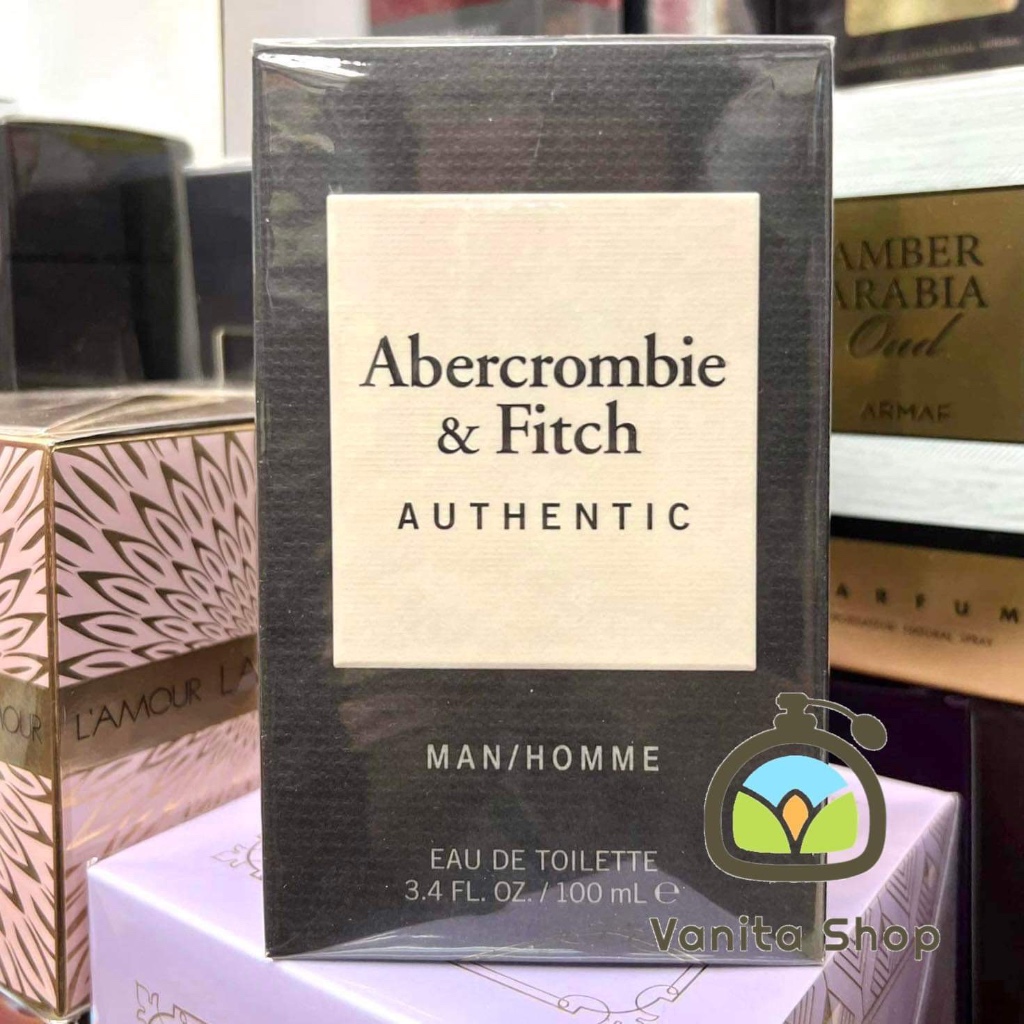 น้ำหอมแท้ Abercrombie &amp; Fitch Authentic Man Homme Edt 100 ml.