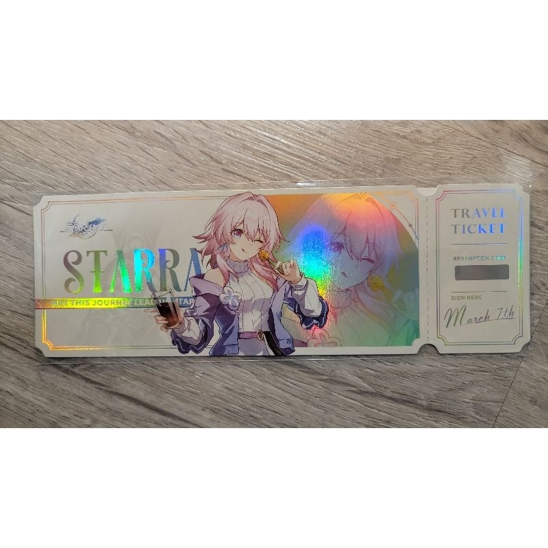 ตั๋ว Honkai Star Rail โค้ด code March 7th จากงาน Kogoro Katsu Chicken club