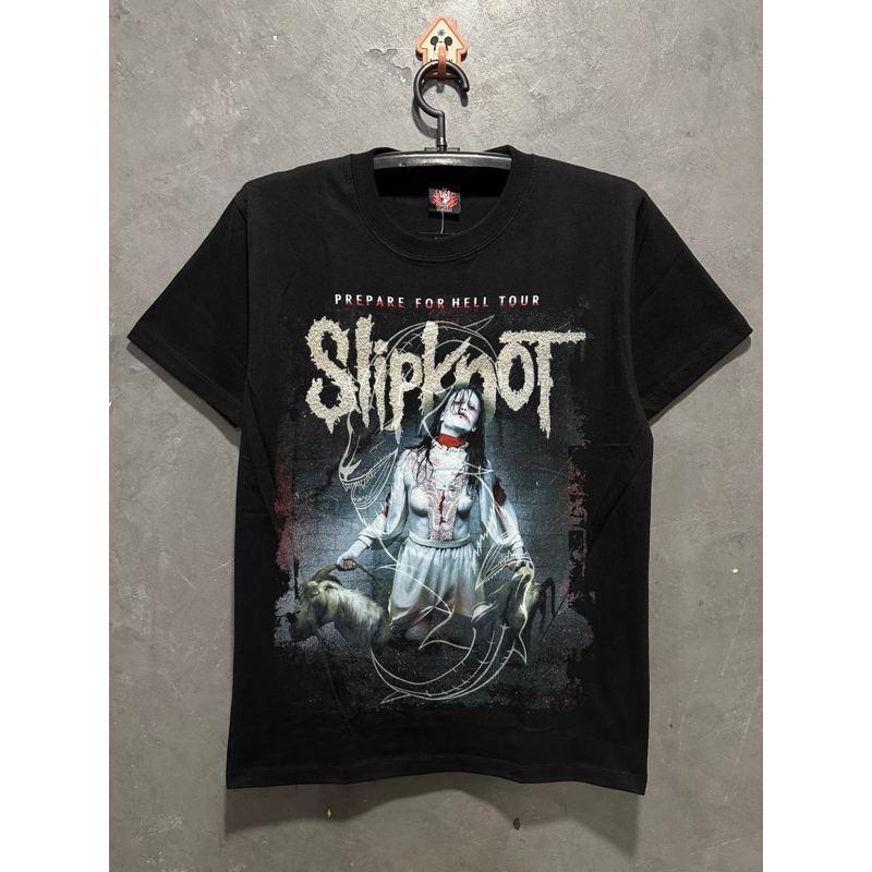 เสื้อยืด Slipknotจับแพะหลังทัวร์ ป้ายRockYeah ผ้าคอตตอน 100