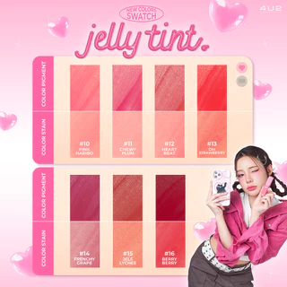 4U2 Jelly Tint ลิปทินท์เนื้อเยลลี่ ฟอร์ยูทู