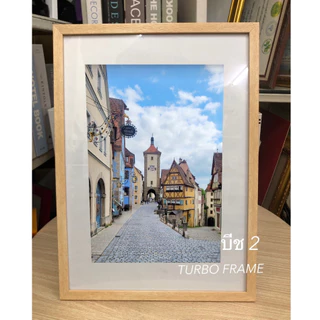 กรอบรูปโมเดิร์น+เม้าสำหรับภาพ 10x15”,10x12”, A4 ,8x12”,8x10”,6x8”, A5 เพื่อให้ภาพดูเด่น พร้อมกระจก+ขาตั้ง