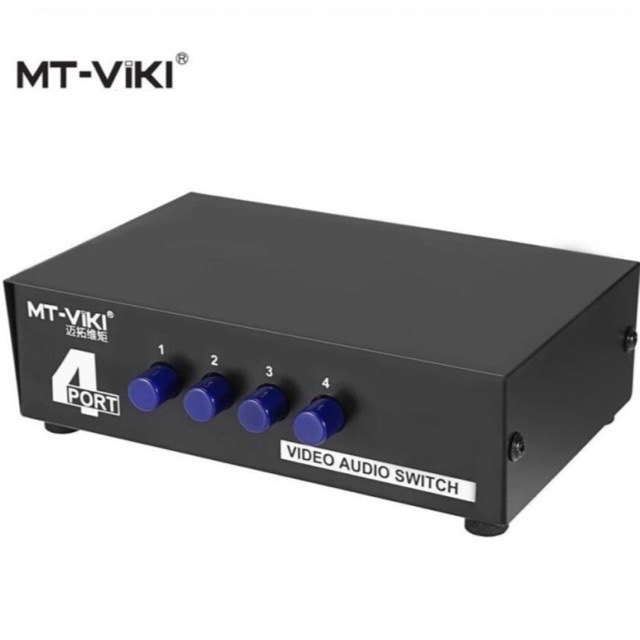 AV switch video audio in 4 out 1