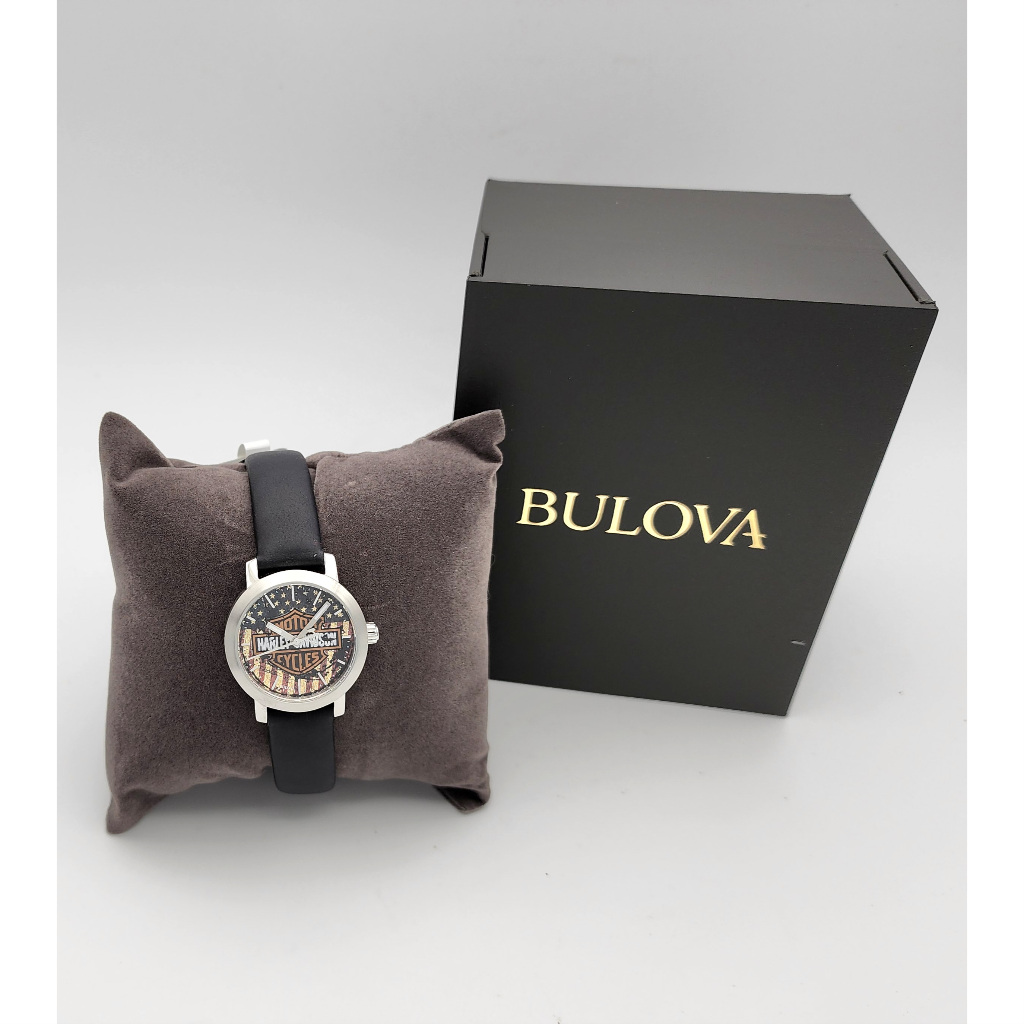 นาฬิกา HARLEY DAVIDSON WOMEN'S 76L174 BY BULOVA QUARTZ AMERICAN พร้อมกล่อง (ใหม่)