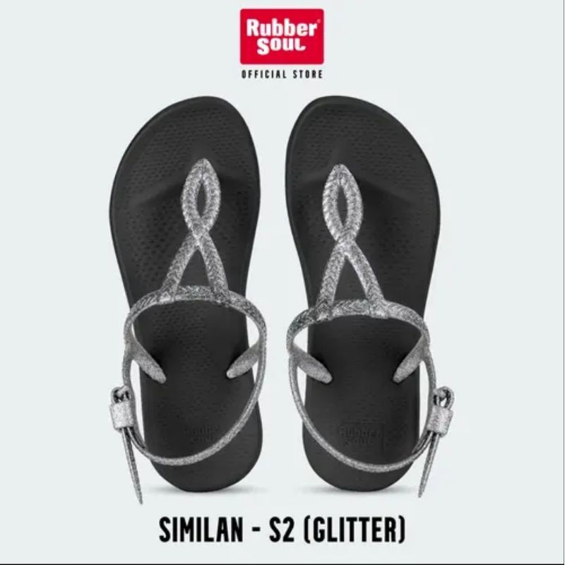 ส่งฟรี (size 8) Rubber Soul รองเท้ารัดส้น รุ่น SIMILAN-S2 GLITTER