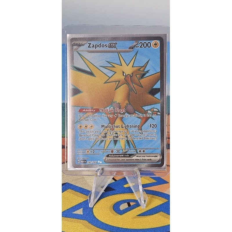 Pokemon Card "Zapdos EX Full A 192/165" ENG 151