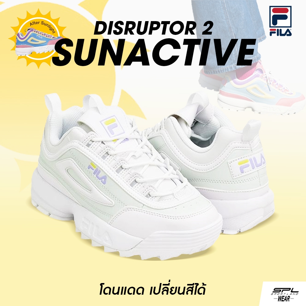 Fila ฟีล่า รองเท้าผ้าใบ  รองเท้าเปลี่ยนสี Disruptor 2 SunActive 5XM01564-139 (3590)