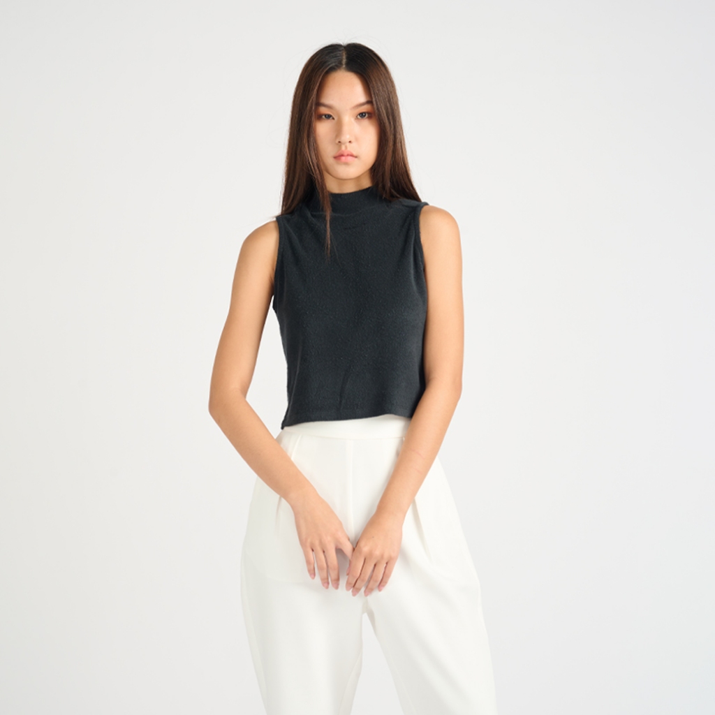 Khaki Bros. - Ladies - Knit Top Tee - เสื้อยืดคอเต่า - KL23K011