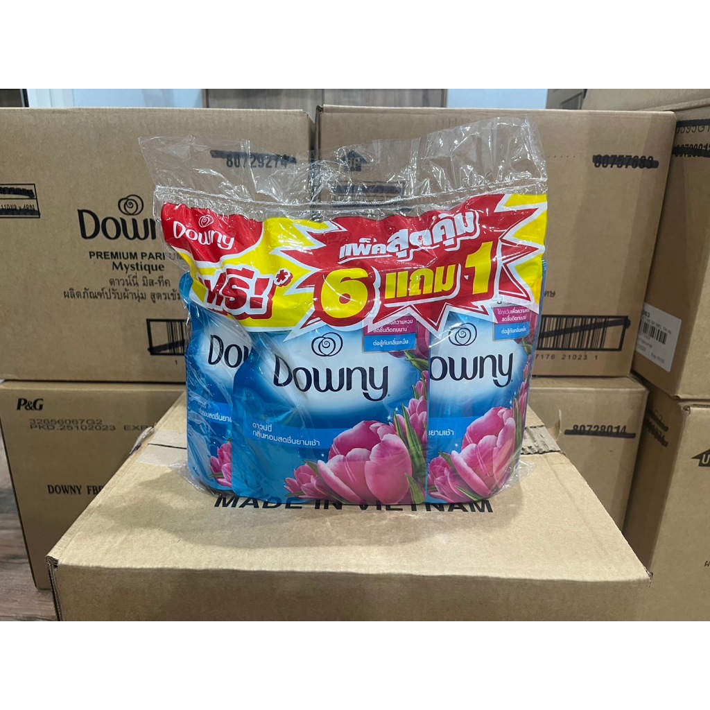 [แพ็ค6+1]มีไห้เลือก8 สีน้ำยาปรับผ้านุ่มผลิตภัณฑ์ปรับผ้านุ่มDowny แพ็คสุดคุ้มขนาด 100 ml-mlดาวน์นี่ ปรับผ้านุ่มเข้มข้น