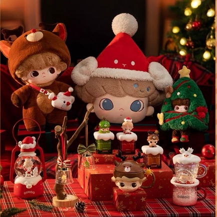 [รวม Christmas] POP MART Dimoo LETTERS FROM SNOWMAN ตุ๊กตา ตะเกียง หมอน แก้ว ของแท้