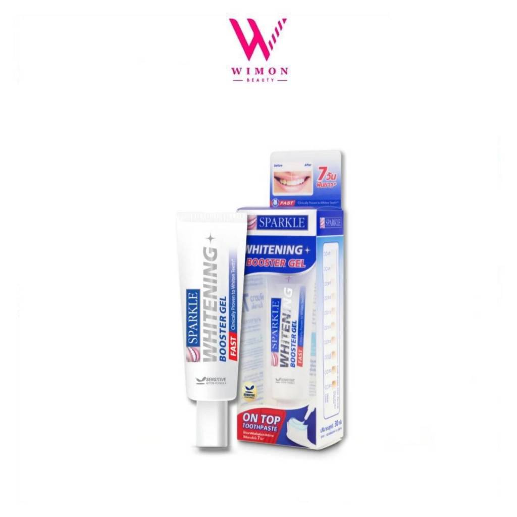 Sparkle Whitening Booster Gel สปาร์คเคิล ไวท์เทนนิ่ง บูสเทอร์ เจล ยาสีฟัน สูตรฟันขาว 30 g./35480