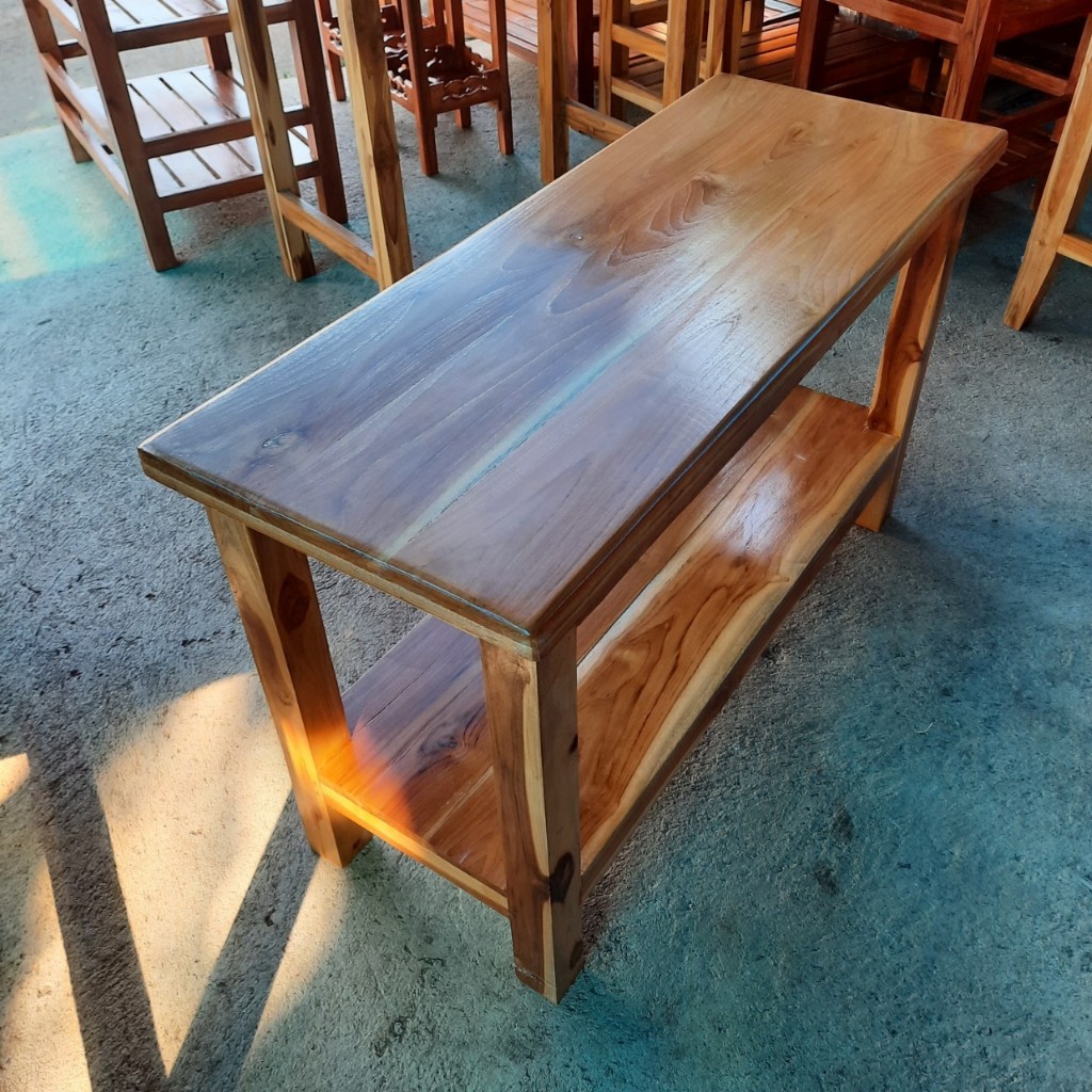ชั้นวางของวางทีวีจอแบน 40 x 100 x 60 cm. เฟอร์นิเจอร์ไม้สัก