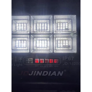 JD ของแท้100% โคมไฟโซล่าเซลล์ รุ่นใหม่! 100W 200W 300W 500W สปอร์ตไลท์ ไฟโซล่าเซลล์ โคมไฟ พลังงานแสงอาทิตย์