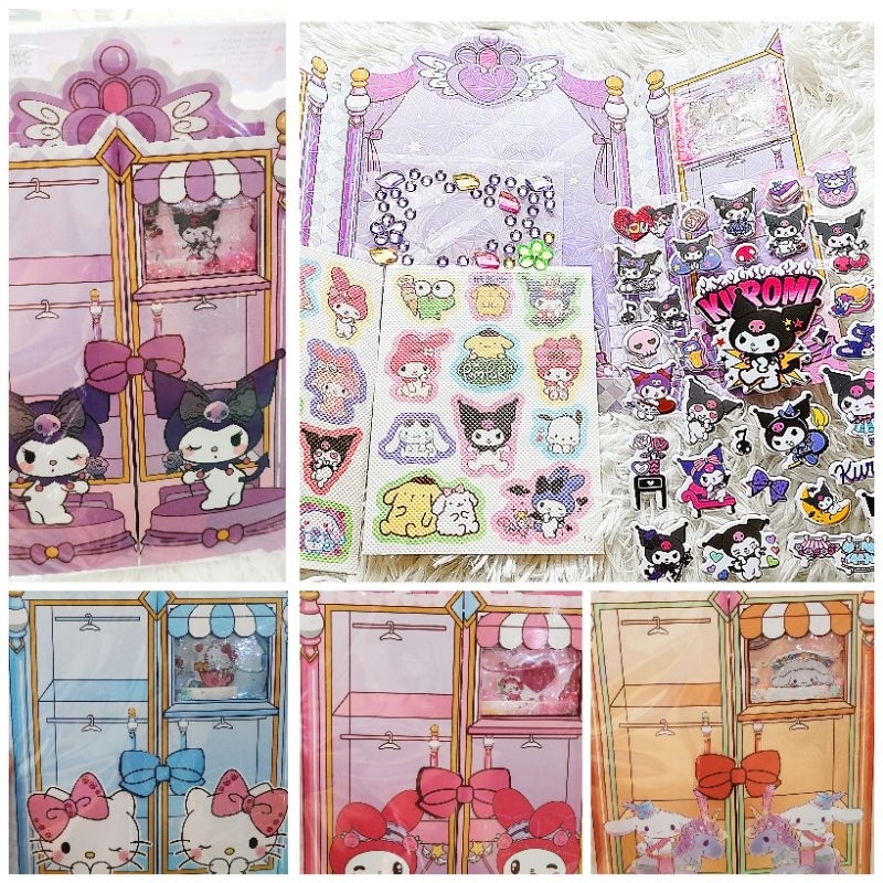 พร้อมส่ง บ้านตุ๊กตากระดาษซานริโอ 3D แบบนูน คุโรมิ มายเมโลดี้