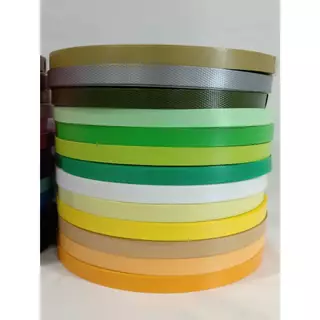 เส้นพลาสติก เส้นพลาสติกสานตะกร้า ขนาด 12 มิล สีพื้น ม้วนจิ๋ว ขนาด 1.5 ขีด (150กรัม)