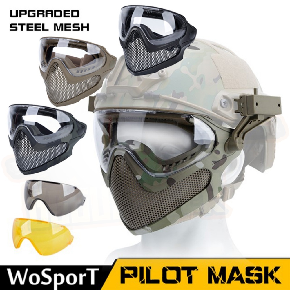 หน้ากาก Pilot Mask (ปากตะแกรงเหล็ก)