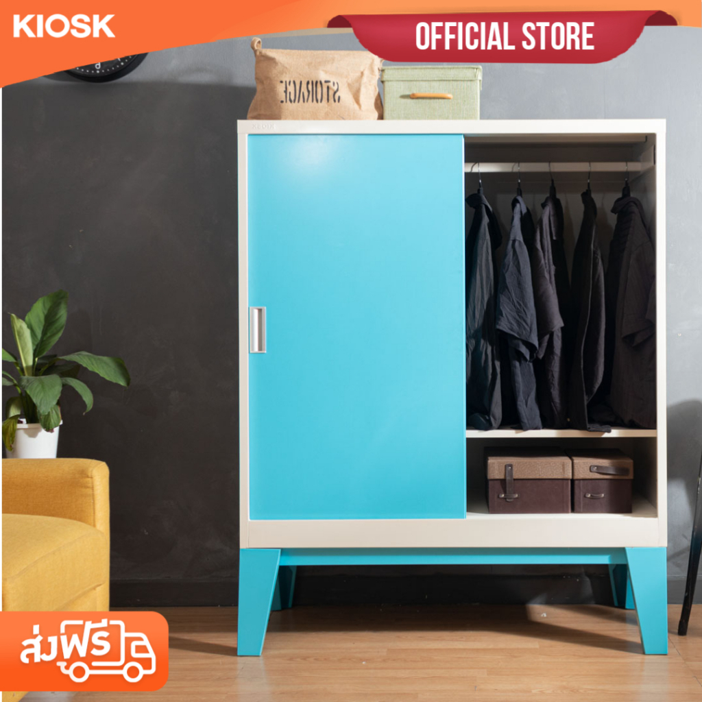 [จัดส่งพร้อมติดตั้งฟรี] KIOSK ตู้เสื้อผ้า Ropa บานเลื่อนทึบ